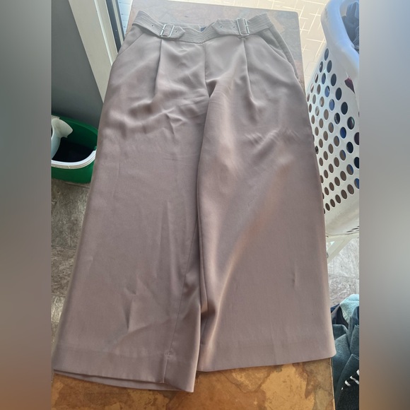 Womens White House Black Market sz 8 reg Beige crop dress pants EUC - Picture 7 of 7